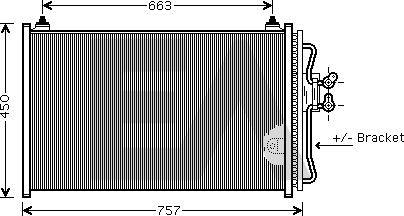 EACLIMA 30C22041 - Конденсатор, кондиціонер autocars.com.ua