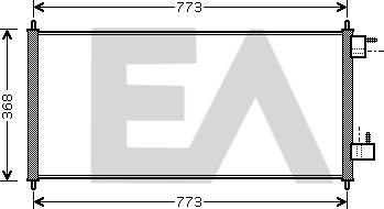 EACLIMA 30C22042 - Конденсатор, кондиціонер autocars.com.ua