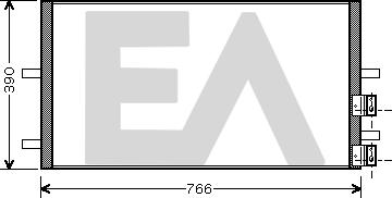 EACLIMA 30C22046 - Конденсатор, кондиціонер autocars.com.ua