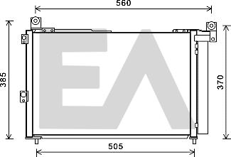 EACLIMA 30C22051 - Конденсатор, кондиціонер autocars.com.ua