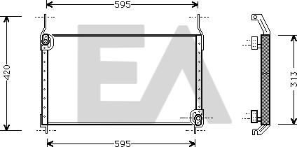 EACLIMA 30C25012 - Конденсатор, кондиціонер autocars.com.ua