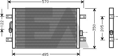 EACLIMA 30C25020 - Конденсатор, кондиціонер autocars.com.ua