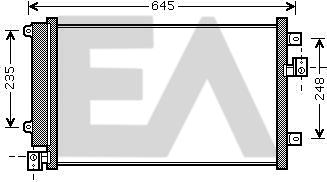 EACLIMA 30C25040 - Конденсатор, кондиціонер autocars.com.ua