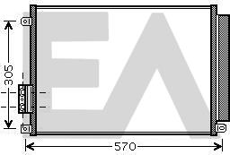 EACLIMA 30C25042 - Конденсатор, кондиціонер autocars.com.ua