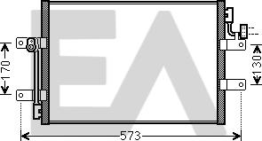EACLIMA 30C25043 - Конденсатор, кондиціонер autocars.com.ua