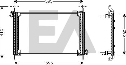 EACLIMA 30C25047 - Конденсатор, кондиціонер autocars.com.ua