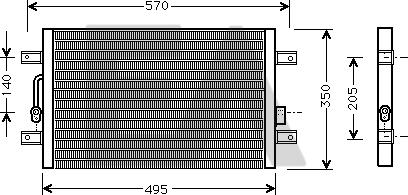 EACLIMA 30C25048 - Конденсатор, кондиціонер autocars.com.ua