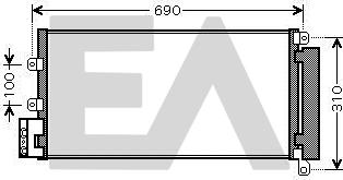EACLIMA 30C25057 - Конденсатор, кондиціонер autocars.com.ua