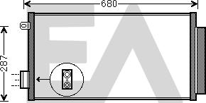 EACLIMA 30C25062 - Конденсатор, кондиціонер autocars.com.ua
