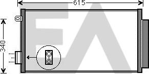 EACLIMA 30C25063 - Конденсатор, кондиціонер autocars.com.ua
