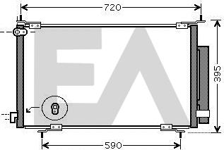 EACLIMA 30C26019 - Конденсатор, кондиціонер autocars.com.ua