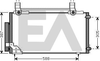 EACLIMA 30C26042 - Конденсатор, кондиціонер autocars.com.ua