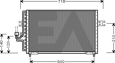 EACLIMA 30C28005 - Конденсатор, кондиціонер autocars.com.ua