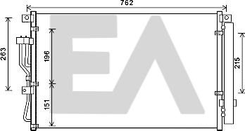 EACLIMA 30C28049 - Конденсатор, кондиціонер autocars.com.ua