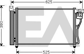 EACLIMA 30C28064 - Конденсатор, кондиціонер autocars.com.ua