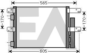EACLIMA 30C30004 - Конденсатор, кондиціонер autocars.com.ua