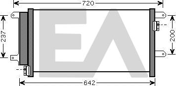 EACLIMA 30C30009 - Конденсатор, кондиціонер autocars.com.ua