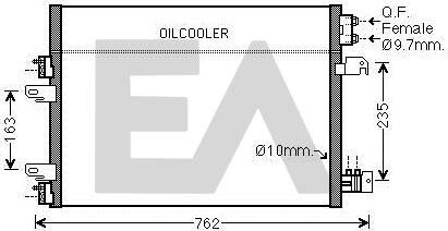 EACLIMA 30C33011 - Конденсатор, кондиціонер autocars.com.ua