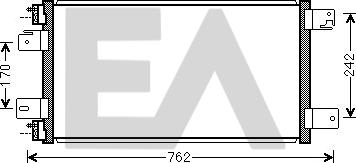 EACLIMA 30C33013 - Конденсатор, кондиціонер autocars.com.ua