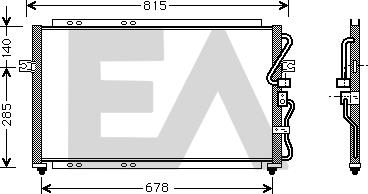 EACLIMA 30C36008 - Конденсатор, кондиціонер autocars.com.ua