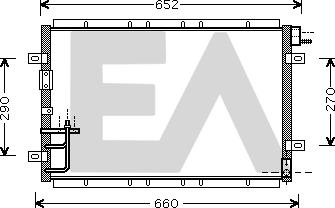 EACLIMA 30C36012 - Конденсатор, кондиціонер autocars.com.ua