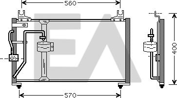 EACLIMA 30C36017 - Конденсатор, кондиціонер autocars.com.ua