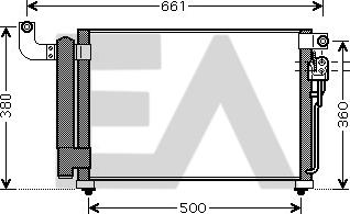 EACLIMA 30C36021 - Конденсатор, кондиціонер autocars.com.ua
