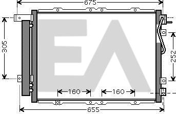 EACLIMA 30C36023 - Конденсатор, кондиціонер autocars.com.ua