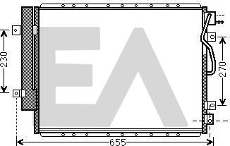 EACLIMA 30C36034 - Конденсатор, кондиціонер autocars.com.ua