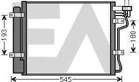 EACLIMA 30C36035 - Конденсатор, кондиціонер autocars.com.ua