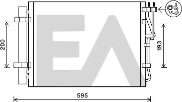 EACLIMA 30C36039 - Конденсатор, кондиціонер autocars.com.ua