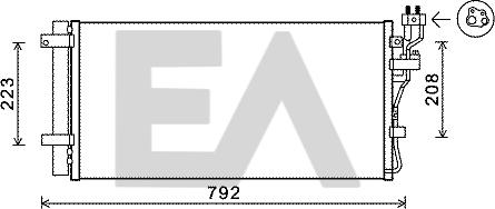 EACLIMA 30C36050 - Конденсатор, кондиціонер autocars.com.ua