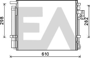 EACLIMA 30C36051 - Конденсатор, кондиціонер autocars.com.ua