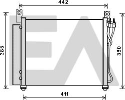 EACLIMA 30C36054 - Конденсатор, кондиціонер autocars.com.ua