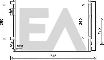 EACLIMA 30C36056 - Конденсатор, кондиціонер autocars.com.ua