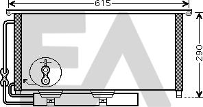 EACLIMA 30C44001 - Конденсатор, кондиціонер autocars.com.ua