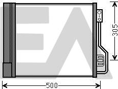 EACLIMA 30C44004 - Конденсатор, кондиціонер autocars.com.ua