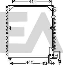 EACLIMA 30C45008 - Конденсатор, кондиціонер autocars.com.ua
