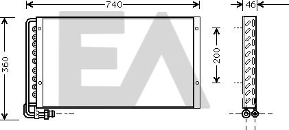 EACLIMA 30C47001 - Конденсатор, кондиціонер autocars.com.ua