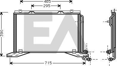 EACLIMA 30C50013 - Конденсатор, кондиціонер autocars.com.ua