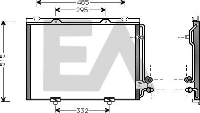 EACLIMA 30C50014 - Конденсатор, кондиціонер autocars.com.ua