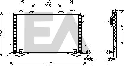 EACLIMA 30C50035 - Конденсатор, кондиціонер autocars.com.ua
