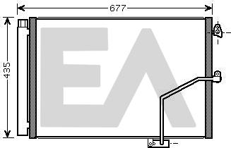 EACLIMA 30C50049 - Конденсатор, кондиціонер autocars.com.ua