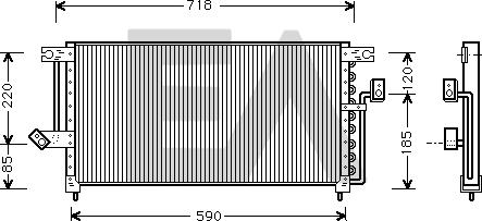 EACLIMA 30C51001 - Конденсатор, кондиціонер autocars.com.ua