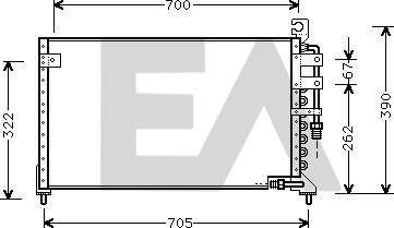 EACLIMA 30C51002 - Конденсатор, кондиціонер autocars.com.ua