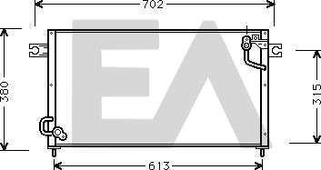 EACLIMA 30C51007 - Конденсатор, кондиціонер autocars.com.ua