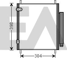 EACLIMA 30C51020 - Конденсатор, кондиціонер autocars.com.ua
