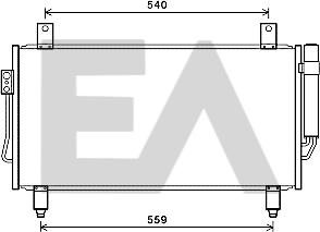 EACLIMA 30C51024 - Конденсатор, кондиціонер autocars.com.ua