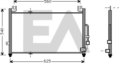 EACLIMA 30C52003 - Конденсатор, кондиціонер autocars.com.ua