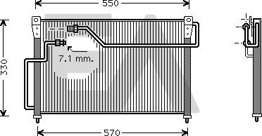 EACLIMA 30C52005 - Конденсатор, кондиціонер autocars.com.ua